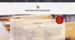 Desktop Screenshot of precisioneditinggroup.com